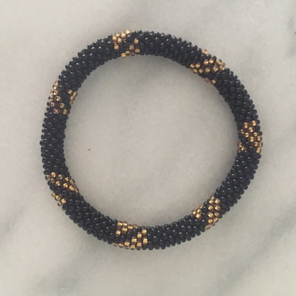 Beaded roll bracelet